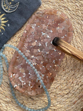 Load image into Gallery viewer, Peach Moonstone X Sunstone Crystal Chip Resin Display Trinket Dish