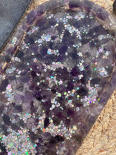 Load image into Gallery viewer, Amethyst Crystal Chip Resin Display Trinket Dish