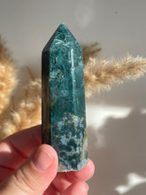 Load image into Gallery viewer, Moss Agate Tower