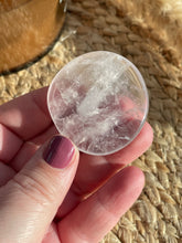 Load image into Gallery viewer, Rose Quartz Smoothie Palm Stone