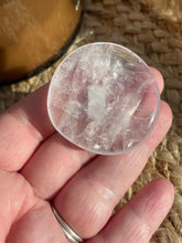 Load image into Gallery viewer, Rose Quartz Smoothie Palm Stone