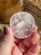 Load image into Gallery viewer, Rose Quartz Smoothie Palm Stone