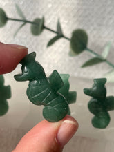 Load image into Gallery viewer, Green Aventurine Mini Sea Horse Animal Carving