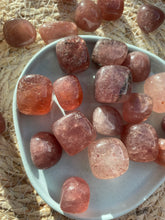 Load image into Gallery viewer, Strawberry Quartz Tumble Stone
