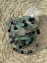 Load image into Gallery viewer, Green Purple Fluorite Bracelet