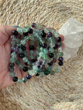 Load image into Gallery viewer, Green Purple Fluorite Bracelet