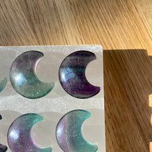 Load image into Gallery viewer, Fluorite Moon Carving