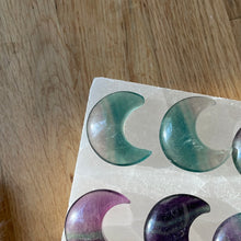 Load image into Gallery viewer, Fluorite Moon Carving