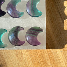 Load image into Gallery viewer, Fluorite Moon Carving