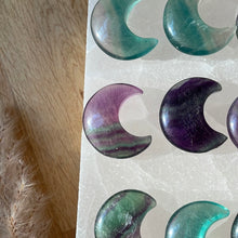 Load image into Gallery viewer, Fluorite Moon Carving