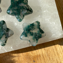 Load image into Gallery viewer, Moss Agate Star Carving