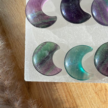 Load image into Gallery viewer, Fluorite Moon Carving