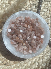 Load image into Gallery viewer, Peach Moonstone Crystal Chip Jar
