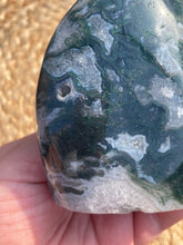 Load image into Gallery viewer, Moss Agate Flame Carving
