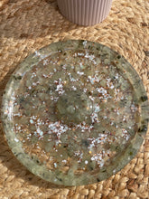 Load image into Gallery viewer, Prehnite Crystal Chip Resin Incense Holder
