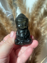 Load image into Gallery viewer, Golden Sheen Obsidian Buddha Carving
