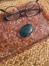Load image into Gallery viewer, Sunstone Crystal Chip Resin Display Trinket Dish
