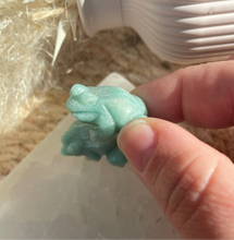 Load image into Gallery viewer, Amazonite Frog Carving
