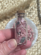 Load image into Gallery viewer, Rhodochrosite Crystal Chip Jar
