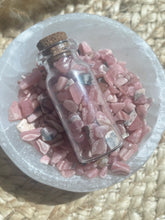 Load image into Gallery viewer, Rhodochrosite Crystal Chip Jar
