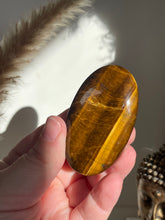 Load image into Gallery viewer, Tiger Eye Palm Stone
