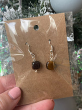 Load image into Gallery viewer, Tigers Eye Wire Wrapped Earrings
