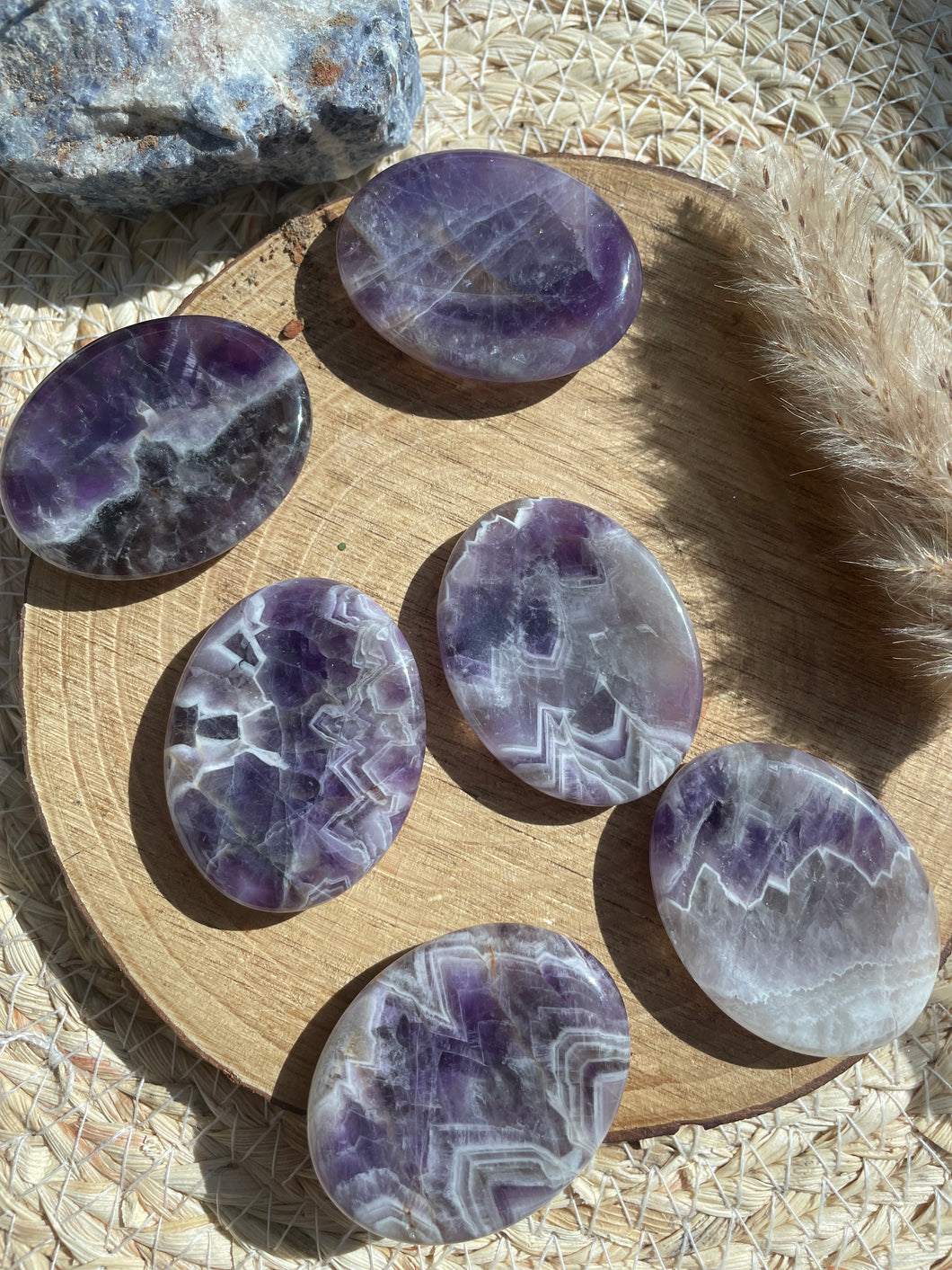 Dream Chevron Amethyst Worry Stone