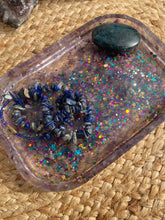 Load image into Gallery viewer, Amethyst Crystal Chip Resin Display Trinket Dish
