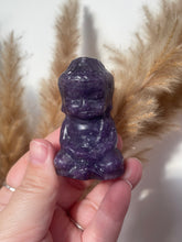 Load image into Gallery viewer, Lepidolite Buddha Carving
