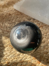 Load image into Gallery viewer, Silver Sheen Obsidian Sphere
