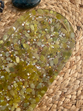 Load image into Gallery viewer, Serpentine Crystal Chip Resin Display Trinket Dish
