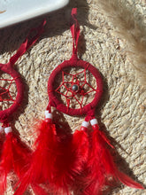 Load image into Gallery viewer, Red Mini Dream Catcher
