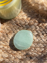 Load image into Gallery viewer, Pistachio Calcite Smoothie Palm Stone
