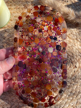 Load image into Gallery viewer, Carnelian Crystal Chip Resin Display Trinket Dish
