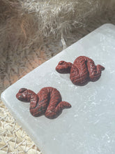 Load image into Gallery viewer, Red Jasper Mini Snake Carving

