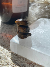 Load image into Gallery viewer, Tiger Eye Snake Carving
