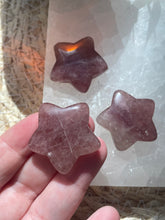 Load image into Gallery viewer, Strawberry Quartz Star Carving
