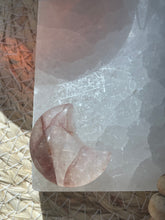 Load image into Gallery viewer, Fire Quartz Moon Carving
