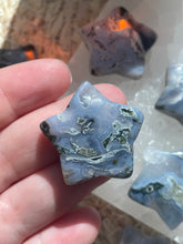 Load image into Gallery viewer, Blue Moss Agate Star Carving
