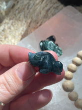 Load image into Gallery viewer, Moss Agate Frog Carving
