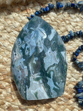 Load image into Gallery viewer, Moss Agate Flame Carving
