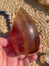 Load image into Gallery viewer, Rainbow Fluorite Flame Carving
