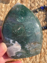 Load image into Gallery viewer, Moss Agate Flame Carving
