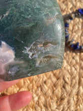 Load image into Gallery viewer, Moss Agate Flame Carving
