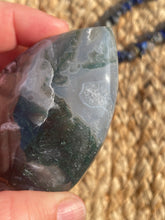Load image into Gallery viewer, Moss Agate Flame Carving
