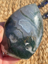 Load image into Gallery viewer, Moss Agate Flame Carving
