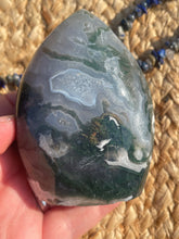 Load image into Gallery viewer, Moss Agate Flame Carving
