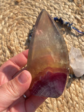 Load image into Gallery viewer, Rainbow Fluorite Flame Carving
