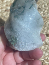 Load image into Gallery viewer, Moss Agate Flame Carving
