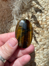 Load image into Gallery viewer, Mini Tiger Eye Palm Stone

